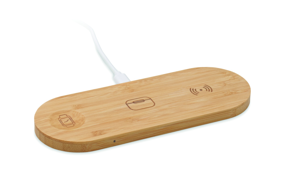 Logo trade promotional merchandise photo of: 3 in 1 15W wireless charger