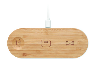 Logotrade promotional giveaways photo of: 3 in 1 15W wireless charger