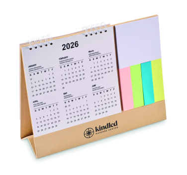Logotrade promotional product image of: Desk calendar with memo pad