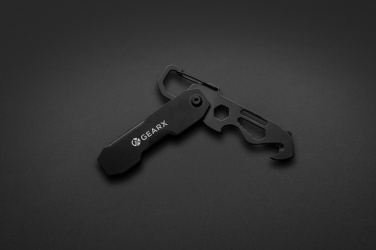 Logo trade business gifts image of: Gear X foldable EDC tool with carabiner and parcel cutter