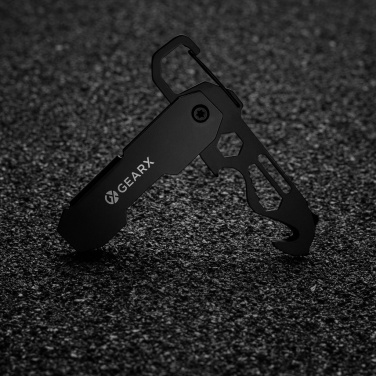Logotrade promotional merchandise image of: Gear X foldable EDC tool with carabiner and parcel cutter