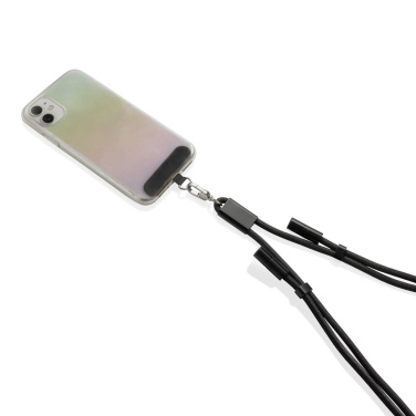 Logotrade promotional giveaways photo of: LoopAmp RCS RPET adjustable phone cord with 60W cable