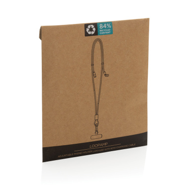 Logotrade promotional giveaway picture of: LoopAmp RCS RPET adjustable phone cord with 60W cable