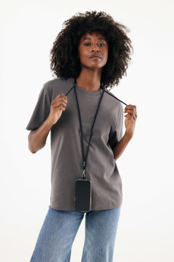 Logo trade promotional item photo of: CarryLoop RCS recycled PET adjustable phone holder lanyard