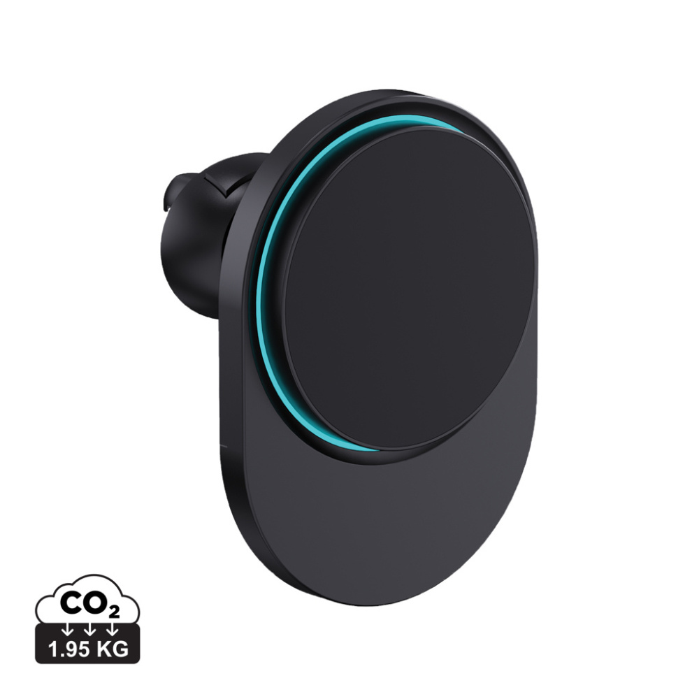 Logo trade promotional products image of: PowerCruze RCS rplastic 15W magnetic charging car holder
