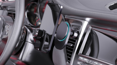 Logo trade promotional gifts image of: PowerCruze RCS rplastic 15W magnetic charging car holder