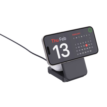 Logotrade advertising products photo of: Urban Vitamin Arcadia RCS rplastic 15W 3in1 magnetic charger