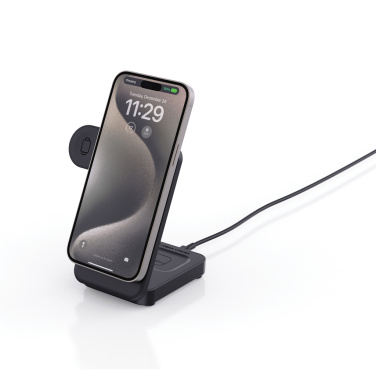 Logotrade advertising products photo of: Urban Vitamin Arcadia RCS rplastic 15W 3in1 magnetic charger