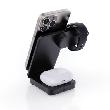 Logo trade promotional product photo of: Urban Vitamin Arcadia RCS rplastic 15W 3in1 magnetic charger