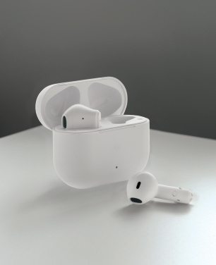 Logo trade corporate gifts picture of: Tunevo RCS recycled plastic wireless earbuds