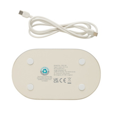 Logotrade advertising product image of: LumaRise RCS reycled plastic white noise alarm clock