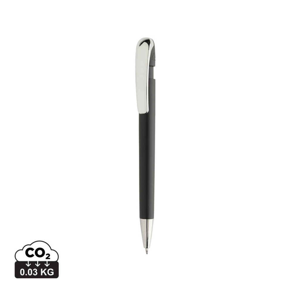 Logo trade promotional items picture of: Glide GRS certified R-ABS Metal Clip Pen