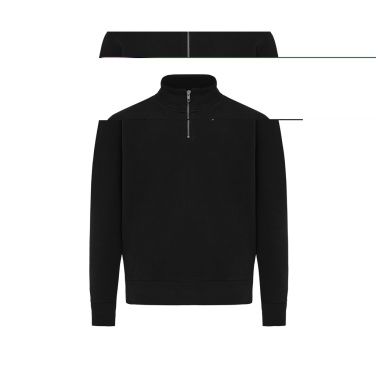 Logo trade business gift photo of: IQONIQ Elgon recycled cotton quarter zip sweater