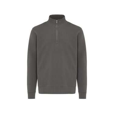 Logo trade promotional merchandise photo of: IQONIQ Elgon recycled cotton quarter zip sweater