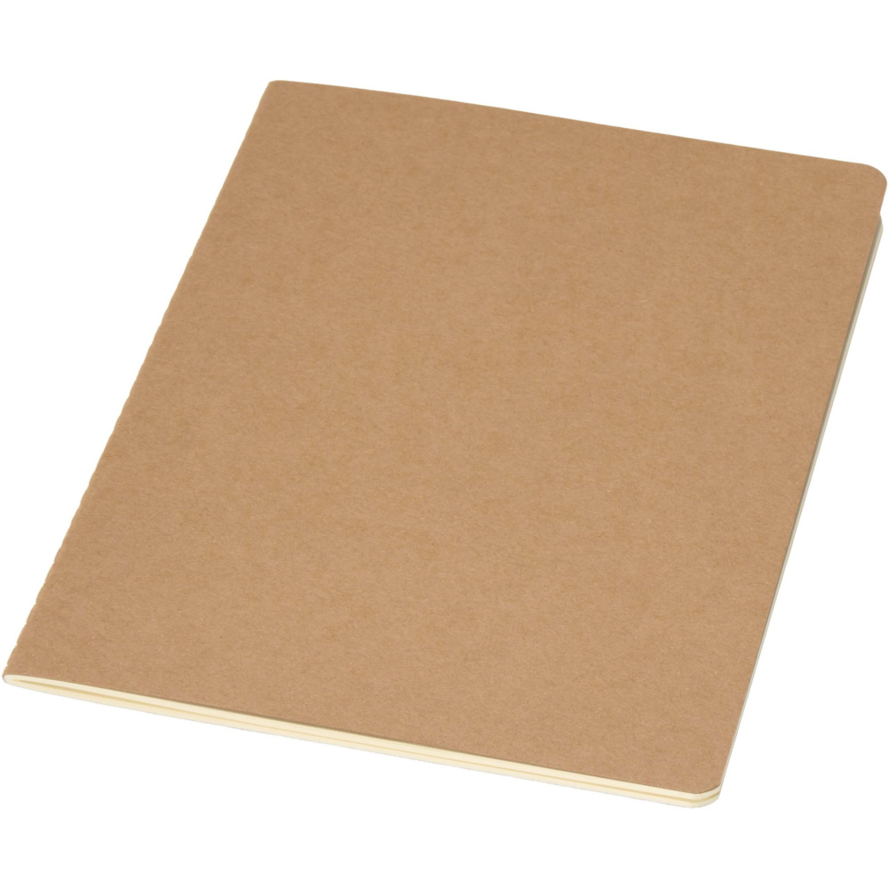 Logo trade business gift photo of: Slyk A5 kraft cahier notebook with ruled pages