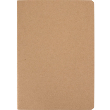 Logo trade promotional giveaways picture of: Slyk A5 kraft cahier notebook with ruled pages