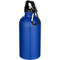 Oregon 400 ml matte RCS recycled single wall stainless steel water bottle with carabiner, Royal blue