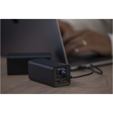 Logotrade promotional item image of: Acamar 20.000 mAh 70W recycled aluminium laptop power bank