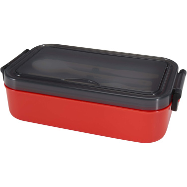 Logo trade business gift photo of: Snappy lunch box and cutlery set