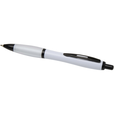 Logotrade corporate gifts photo of: Nash recycled plastic ballpoint pen with black trims (black ink)