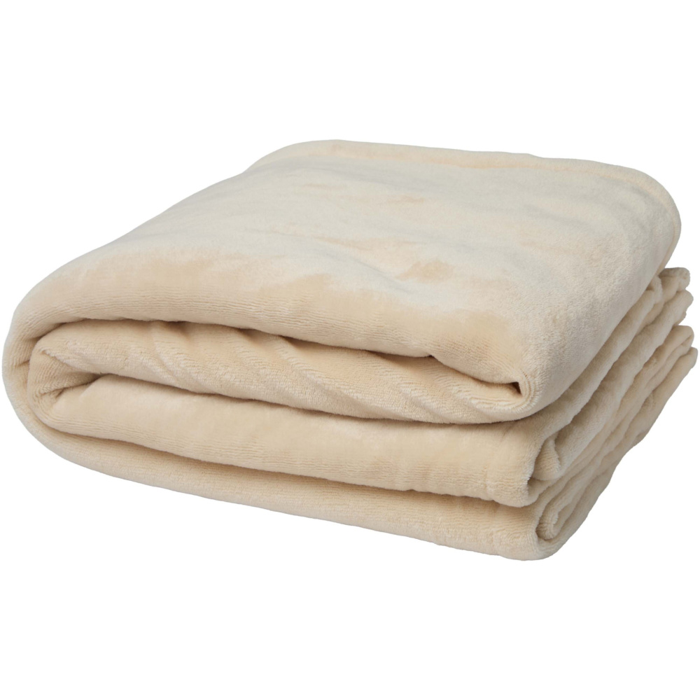 Logo trade promotional products picture of: Ashen GRS recycled sherpa blanket