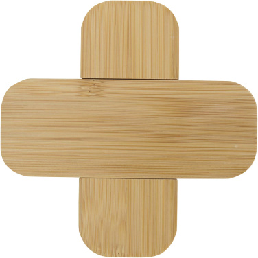 Logo trade promotional gifts picture of: Croc bamboo trivet - small