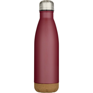 Logo trade business gift photo of: Cove 500 ml double wall vacuum insulated stainless steel water bottle with cork details