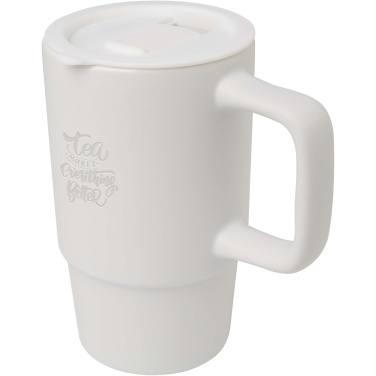 Logotrade promotional merchandise picture of: Carter 450 ml ceramic mug with plastic lid