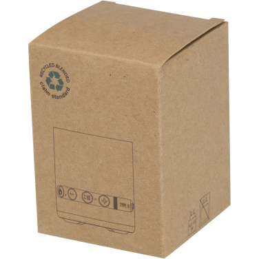 Logo trade promotional product photo of: Hunor 3W recycled plastic wireless speaker