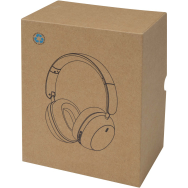 Logo trade business gift photo of: Hoggar recycled plastic over-ear foldeable ANC and ENC headphones