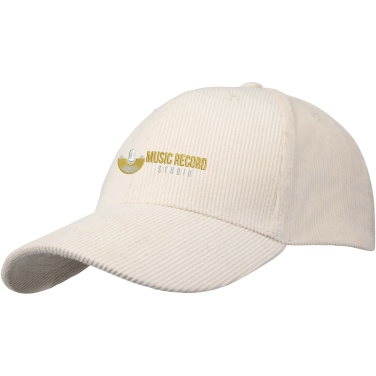 Logo trade promotional giveaway photo of: Hutton 6 panel recycled corduroy cap