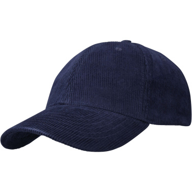 Logo trade advertising product photo of: Hutton 6 panel recycled corduroy cap