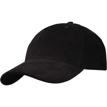 Logo trade business gifts image of: Hutton 6 panel recycled corduroy cap
