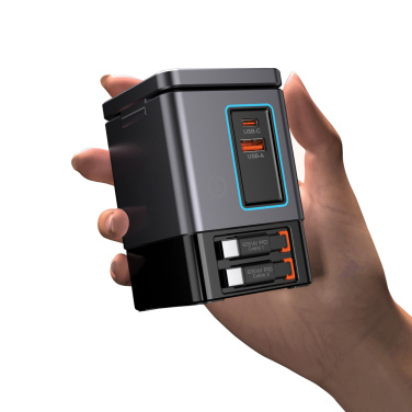 Logotrade promotional giveaways photo of: Urban Vitamin Sacramento 105W GAN charger+retractable cables