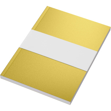 Logo trade business gift photo of: Novella Austen A5 metallic soft cover notebook - 100 sheets