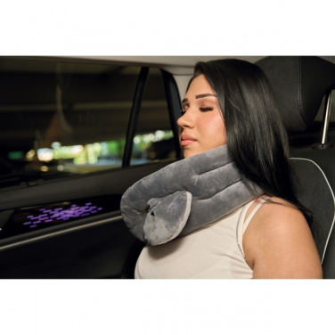 Logo trade business gifts image of: Neck pillow BOULDER