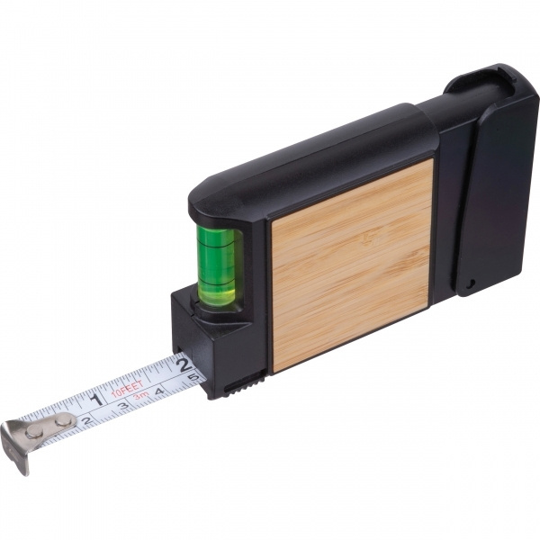 Logotrade promotional giveaway image of: 3-Meter Tape Measure with Level HALIFAX