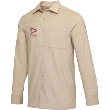 Logo trade corporate gifts image of: Alum corduroy unisex shirt
