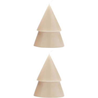 Logo trade business gift photo of: Originalhome Xmas tree candle set of 2 - M