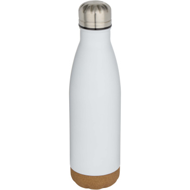 Logotrade promotional product picture of: Cove 500 ml double wall vacuum insulated stainless steel water bottle with cork details