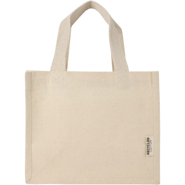 Logotrade advertising product image of: Odessa 220 g/m² GRS recycled cotton mini gusset tote bag 9L