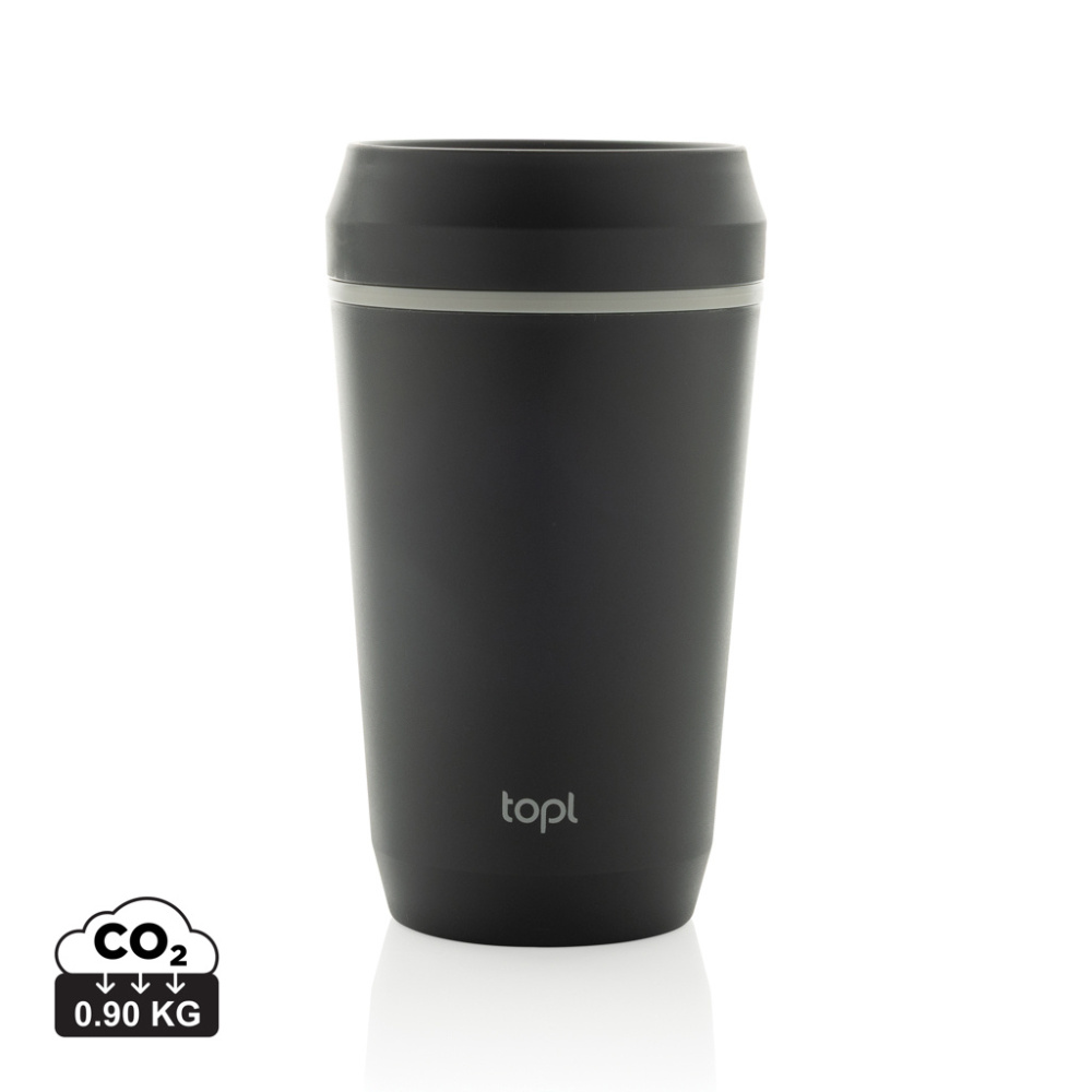 Logotrade promotional giveaway picture of: Topl Recycled Plastic To Go Tumbler Patented 360 Lid 354ml
