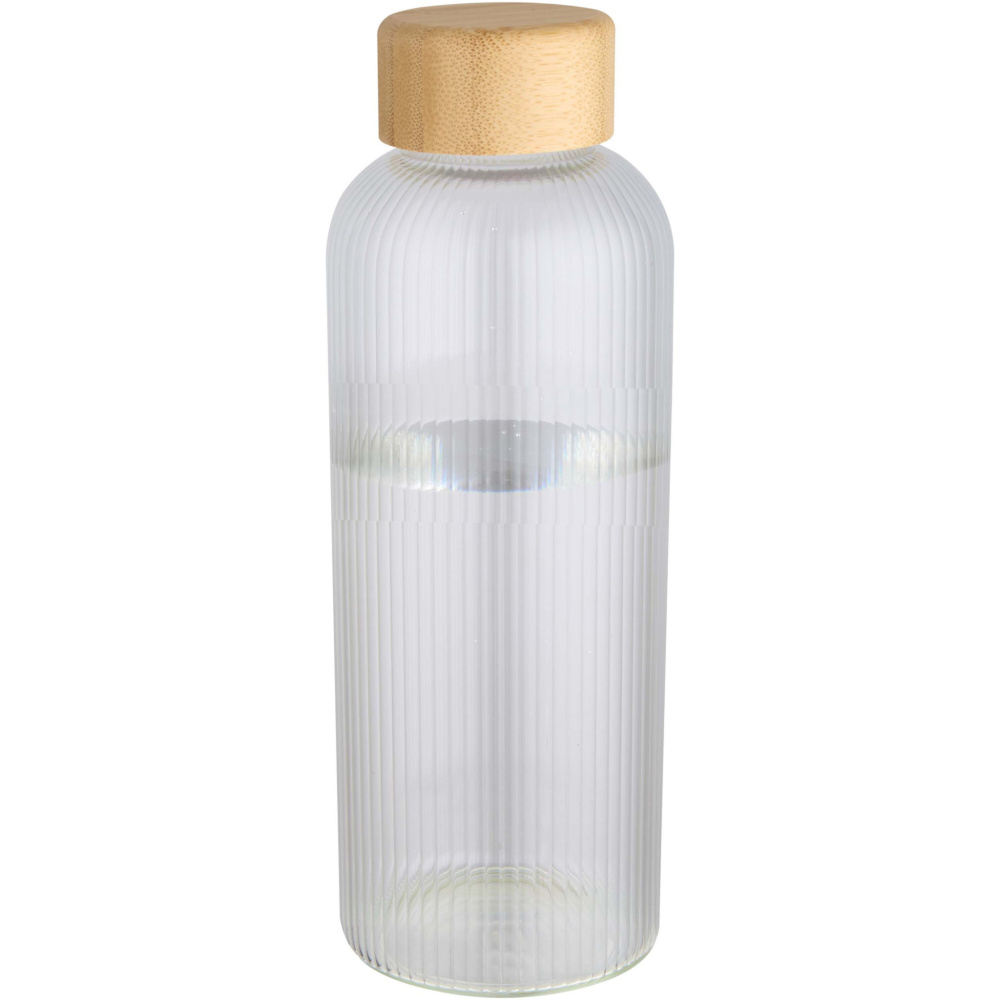 Logotrade promotional giveaway picture of: Mirage 650 ml single-walled borosilicate glass bottle with bamboo lid
