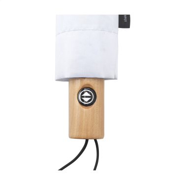 Logo trade promotional merchandise image of: Michigan foldable RCS RPET umbrella 21 inch