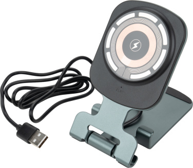 Logo trade promotional giveaways picture of: Phone holder with wireless charger