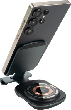 Logo trade promotional giveaways image of: Phone holder with wireless charger