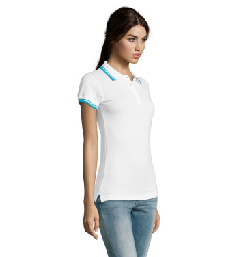 Logo trade promotional merchandise photo of: PASADENA women polo 200g