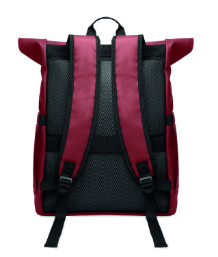 Logotrade promotional giveaways photo of: Rolltop laptop rucksack 600D