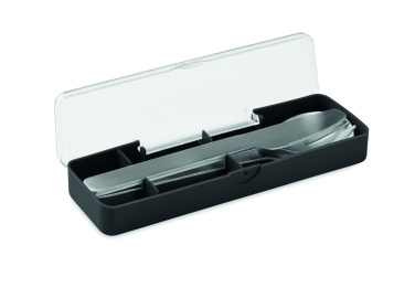 Logo trade promotional merchandise photo of: Stainless steel cutlery set