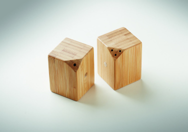 Logotrade promotional gifts photo of: Bamboo salt & pepper set